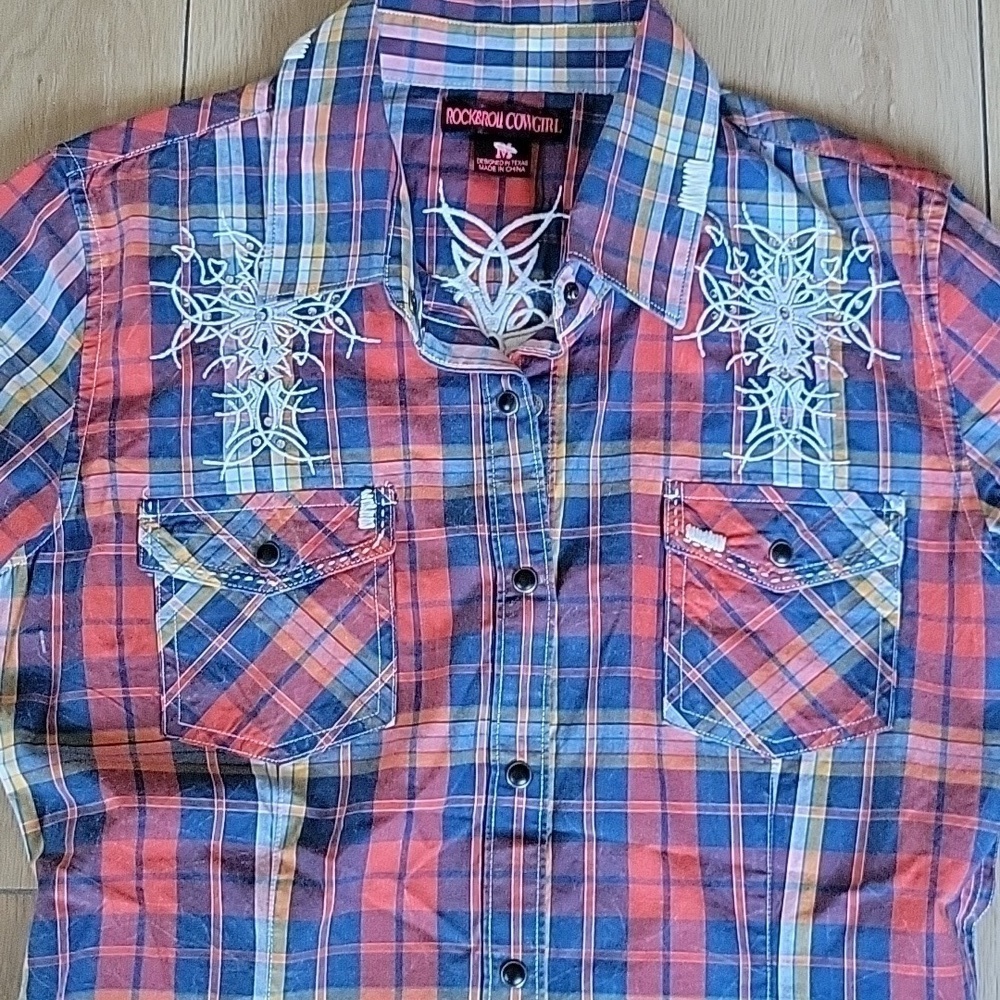 Rock&Roll Cowgirl Button-down Shirt M - Picture 2 of 10